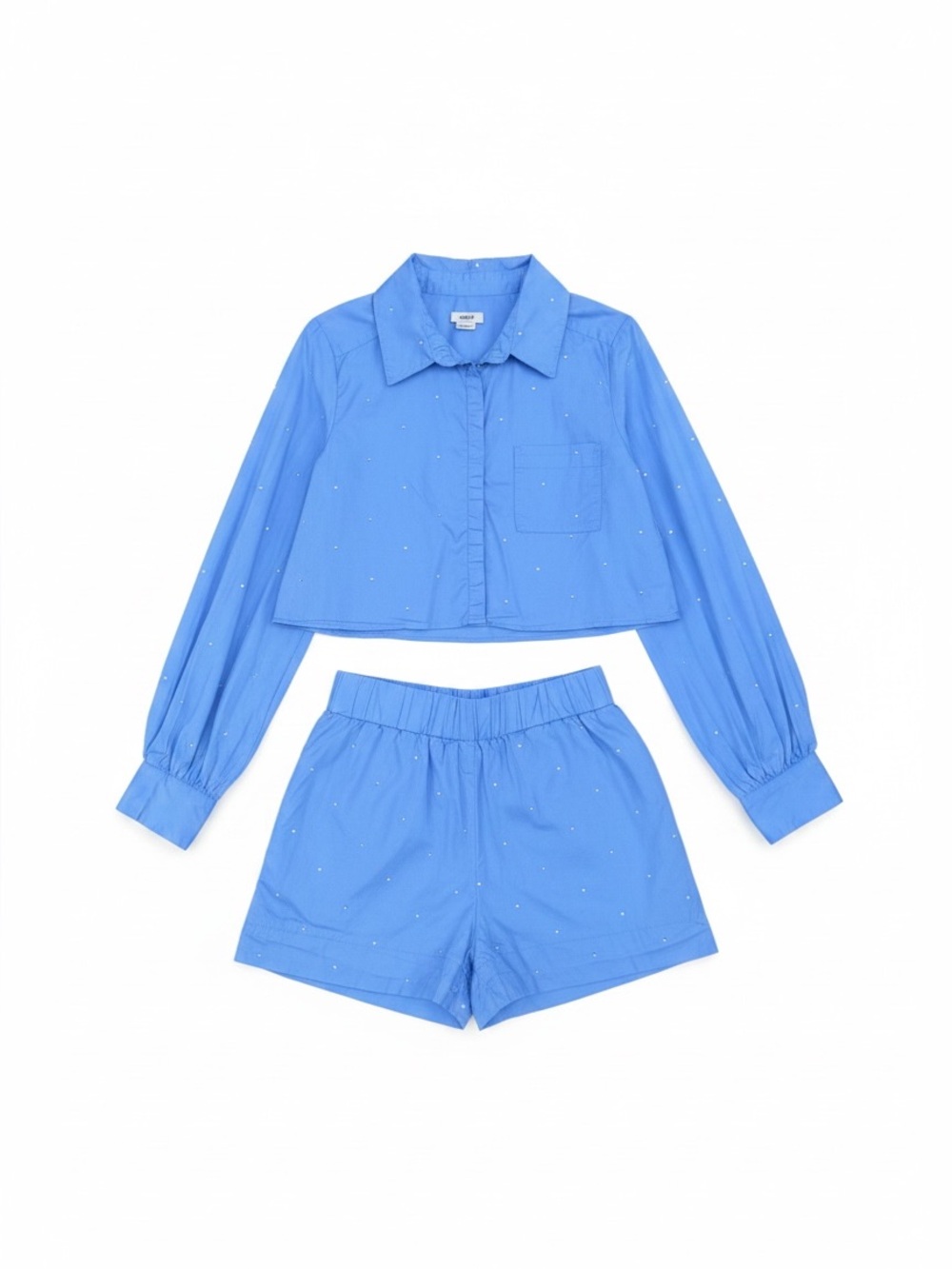 Jason Wu 2 piece shorts and cropped shirt with crystal embellishments size XS